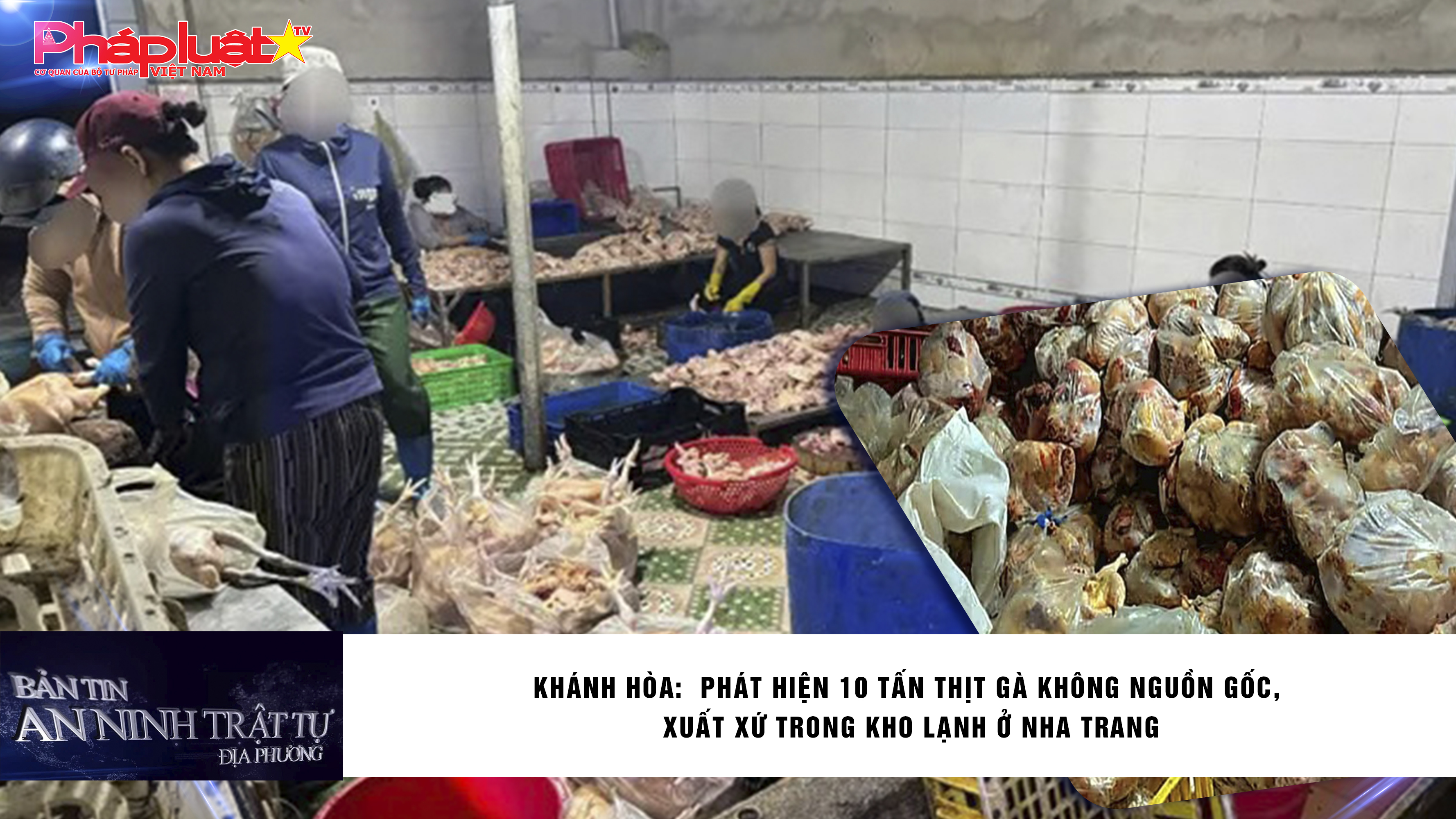 Bản tin An ninh trật tự địa phương (ngày 03/02/2026): Khánh Hòa:  Phát hiện 10 tấn thịt gà không nguồn gốc, xuất xứ trong kho lạnh ở Nha Trang