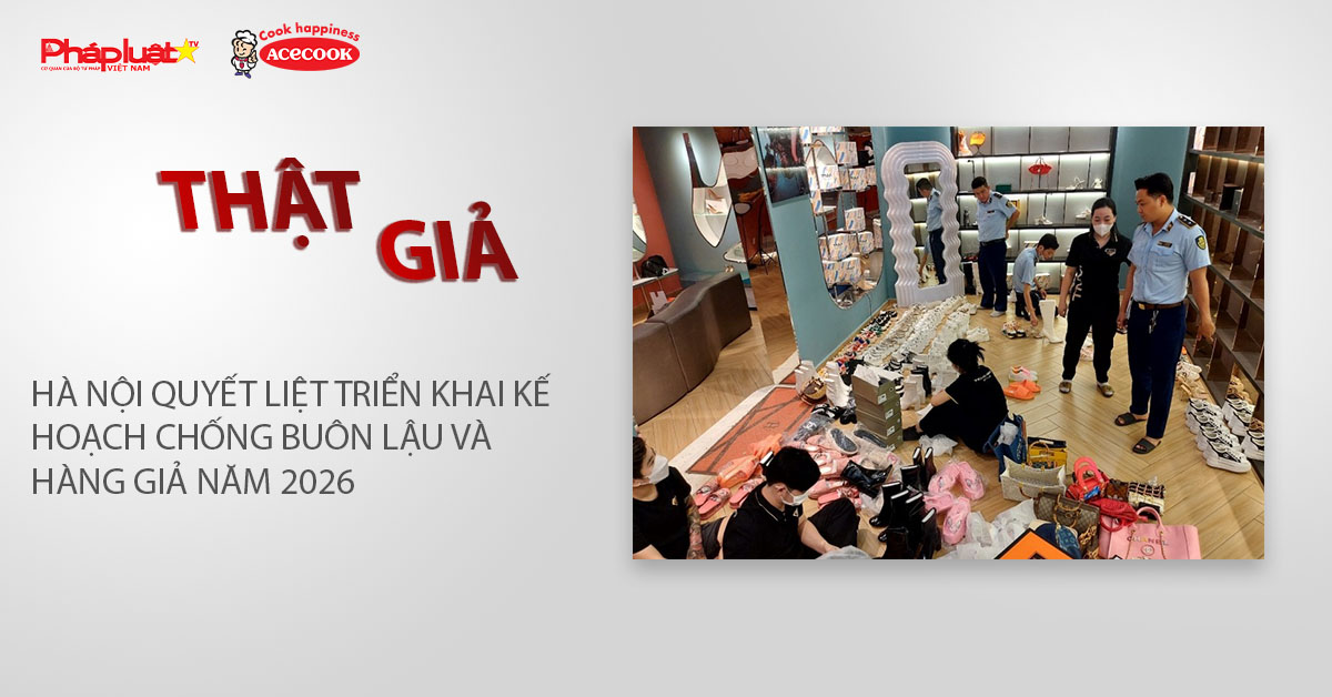 Chuyên mục chung tay cùng doanh nghiệp phòng chống Hàng gian- Hàng giả- Hàng nhái (ngày 3/2/2026): Hà Nội quyết liệt triển khai kế hoạch chống buôn lậu và hàng giả năm 2026