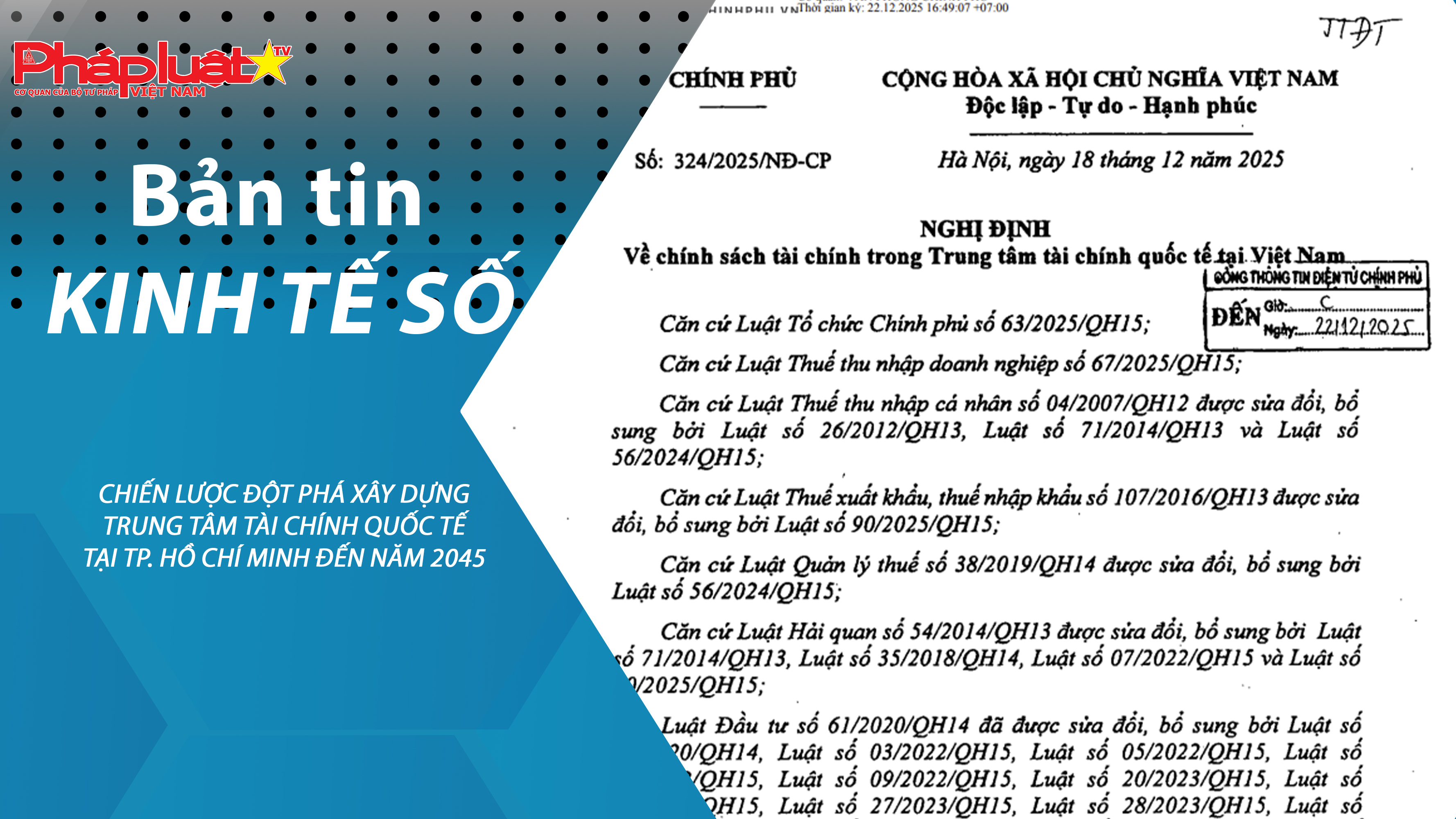 Chuyên đề Kinh tế số (ngày 06/02/2026) – Chiến lược đột phá xây dựng Trung tâm Tài chính quốc tế tại TP. Hồ Chí Minh đến năm 2045