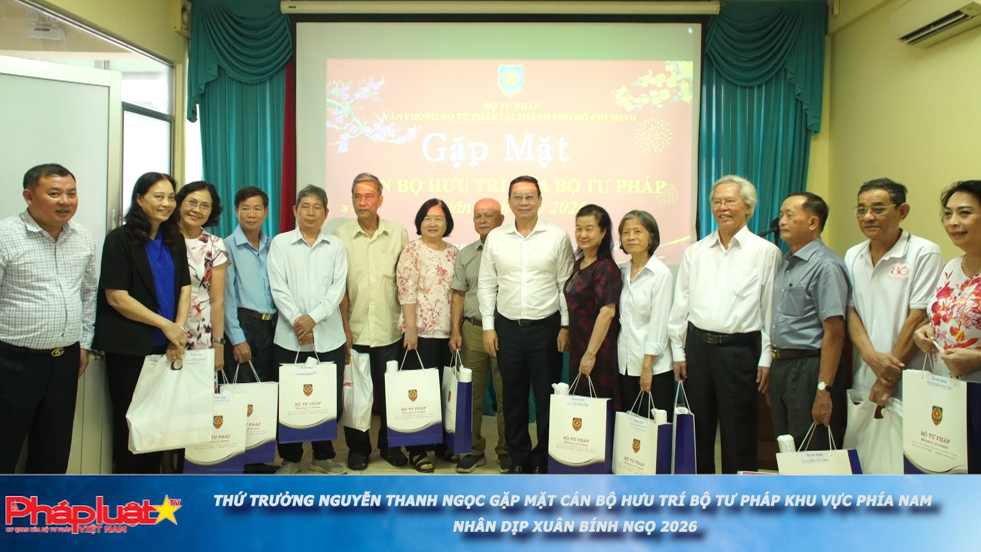 Thứ trưởng Nguyễn Thanh Ngọc gặp mặt cán bộ hưu trí Bộ Tư pháp khu vực phía Nam nhân dịp xuân Bính Ngọ 2026
