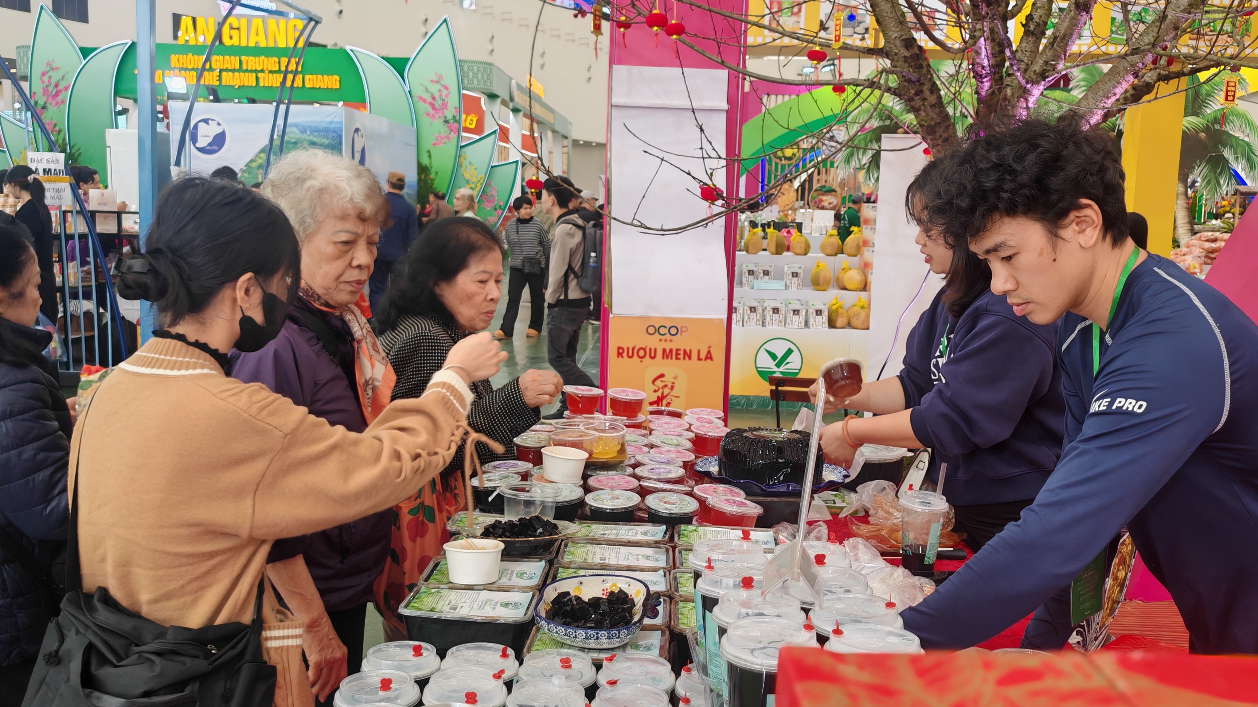 Người dân nô nức đi sắm Tết tại Hội chợ Mùa xuân