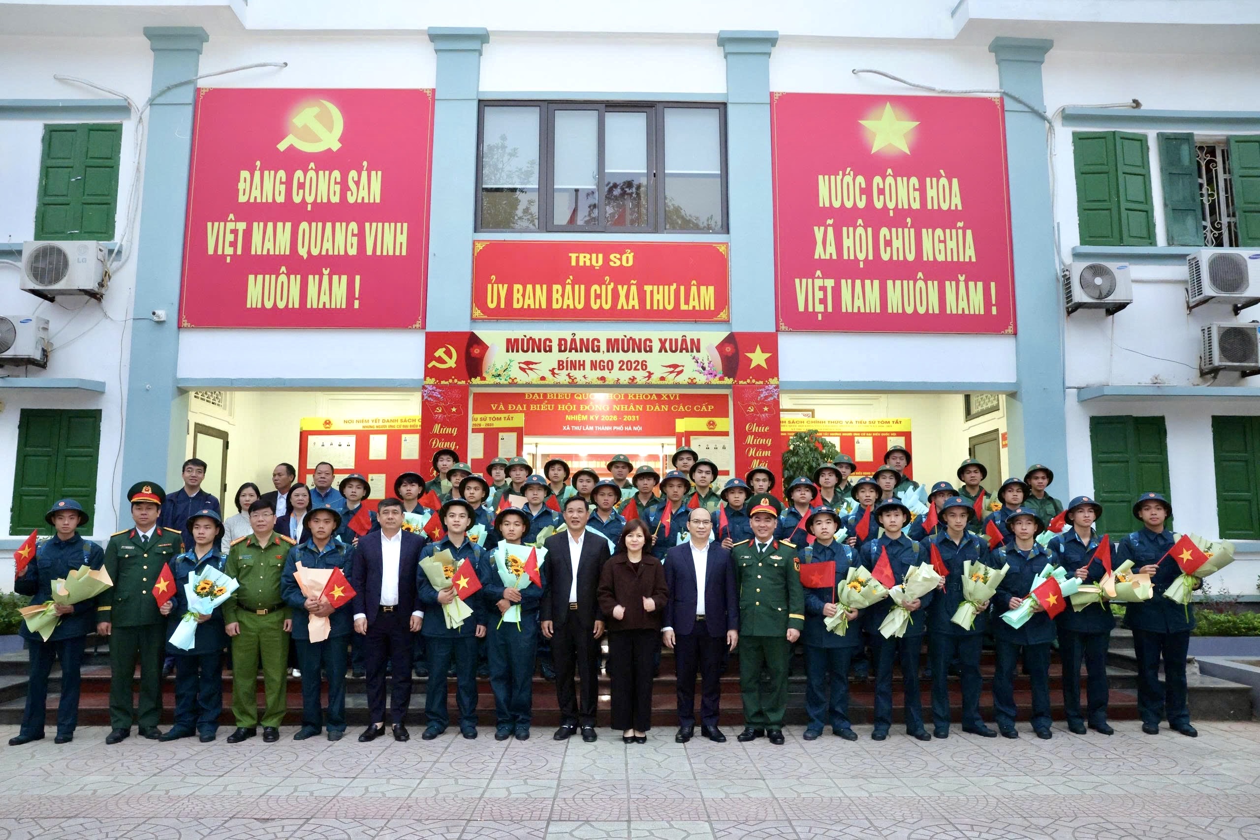 Xã Thư Lâm giao, nhận quân bảo đảm số lượng, chất lượng