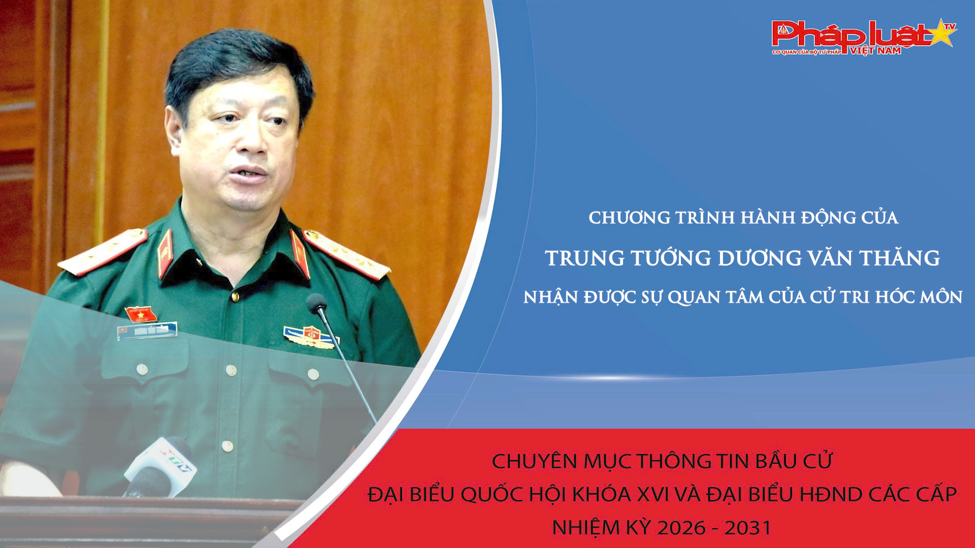 Chương trình hành động của Trung tướng Dương Văn Thăng nhận được sự quan tâm của cử tri Hóc Môn