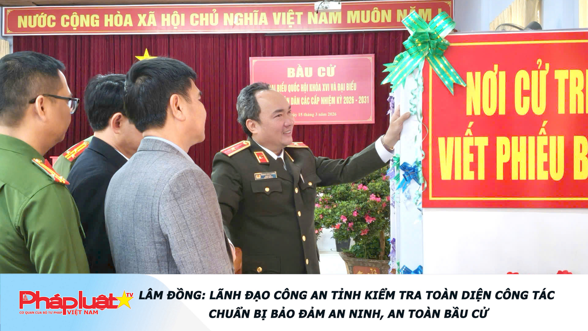 Lâm Đồng: Lãnh đạo Công an tỉnh kiểm tra toàn diện công tác chuẩn bị bảo đảm an ninh, an toàn bầu cử

