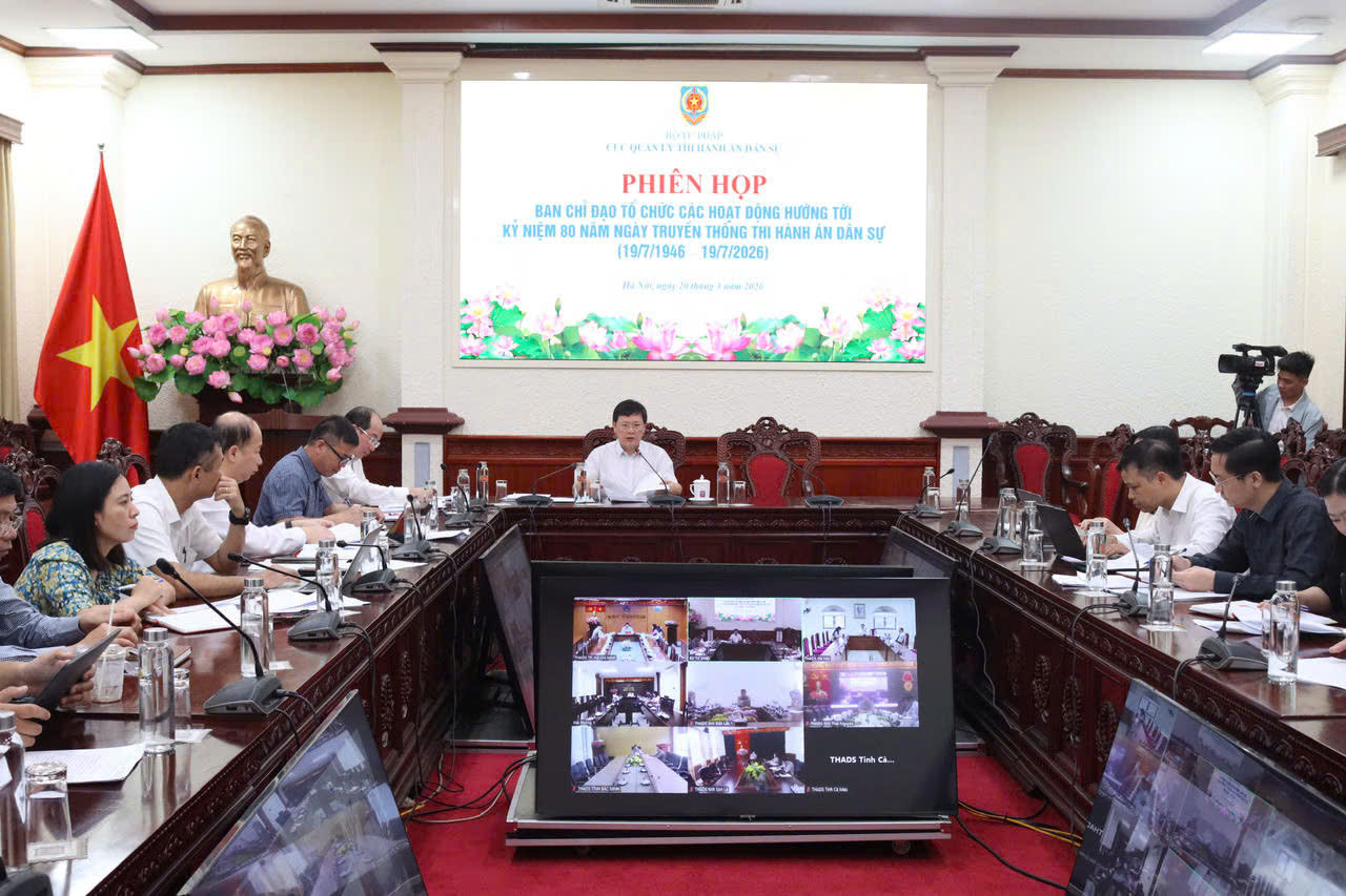 Bảo đảm tiến độ, hiệu quả các hoạt động kỷ niệm 80 năm Ngày Truyền thống Thi hành án dân sự