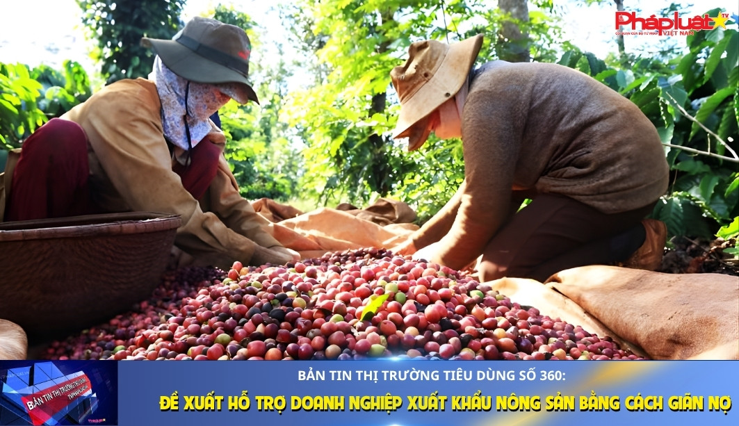 Bản tin Thị trường Tiêu dùng số 360: Đề xuất hỗ trợ doanh nghiệp xuất khẩu nông sản bằng cách giãn nợ
