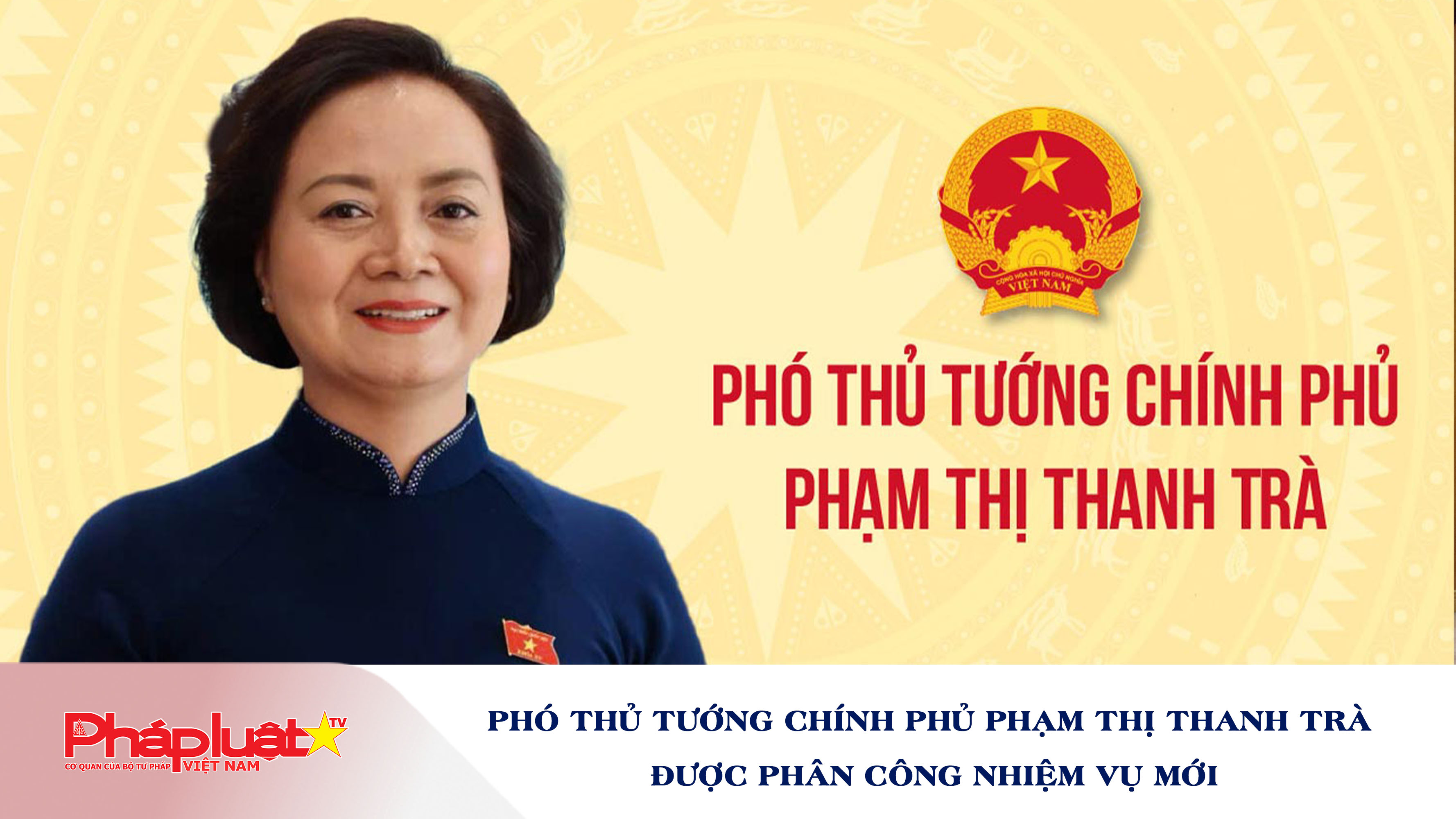 Phân công công tác của Phó Thủ tướng Chính phủ Phạm Thị Thanh Trà