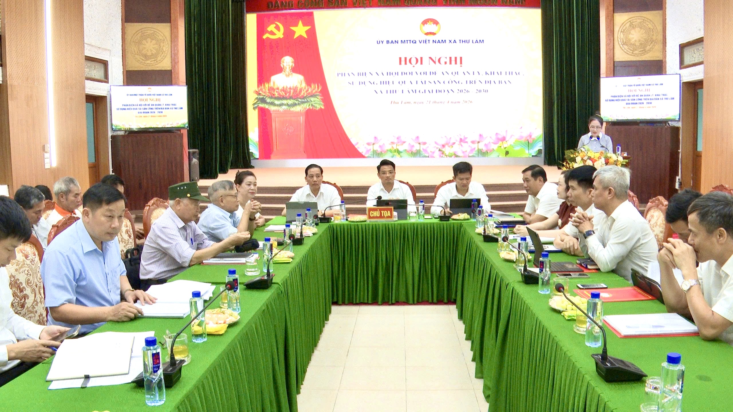 Ủy ban MTTQ xã Thư Lâm phản biện xã hội đối với Đề án tài sản công giai đoạn 2026 - 2030