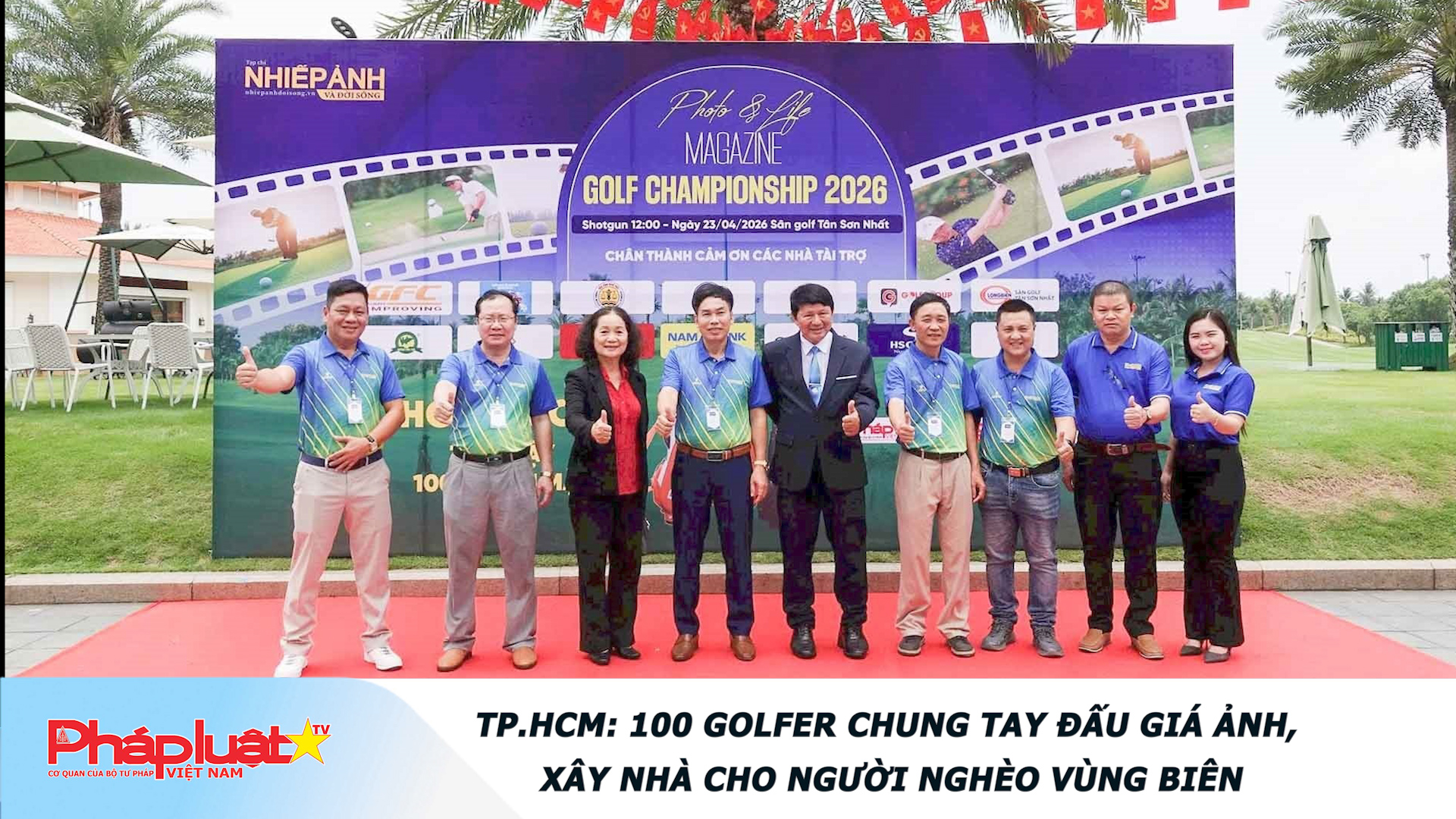 TP.HCM: 100 golfer chung tay đấu giá ảnh, xây nhà cho người nghèo vùng biên

