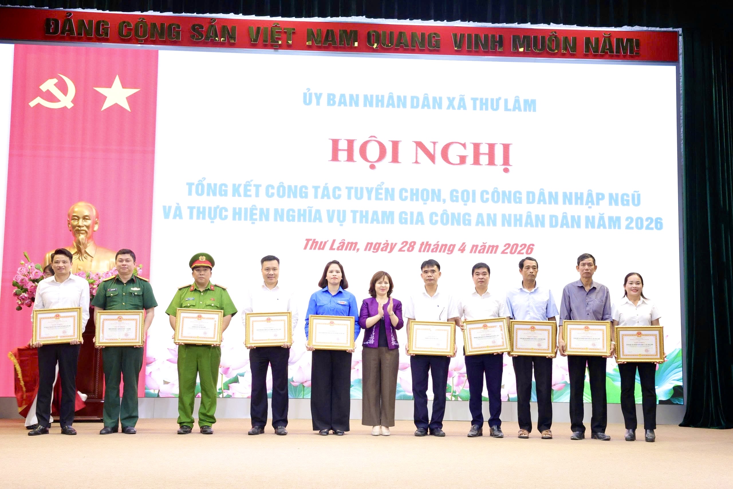 Xã Thư Lâm hoàn thành 100% chỉ tiêu tuyển quân năm 2026