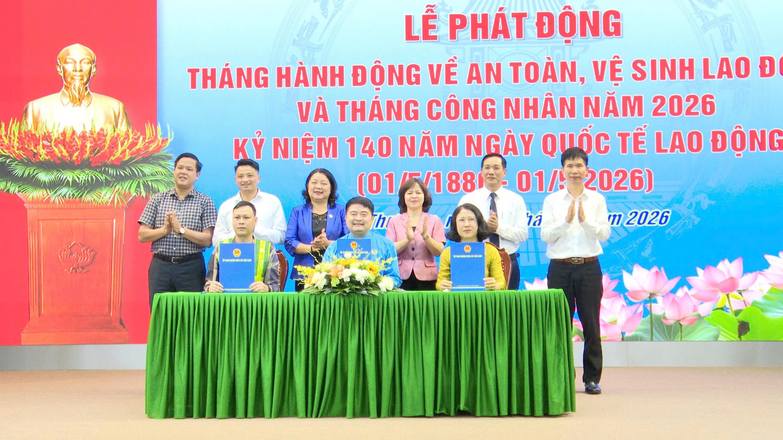 Phát động Tháng Công nhân 2026: Xã Thư Lâm chú trọng xây dựng môi trường lao động an toàn
