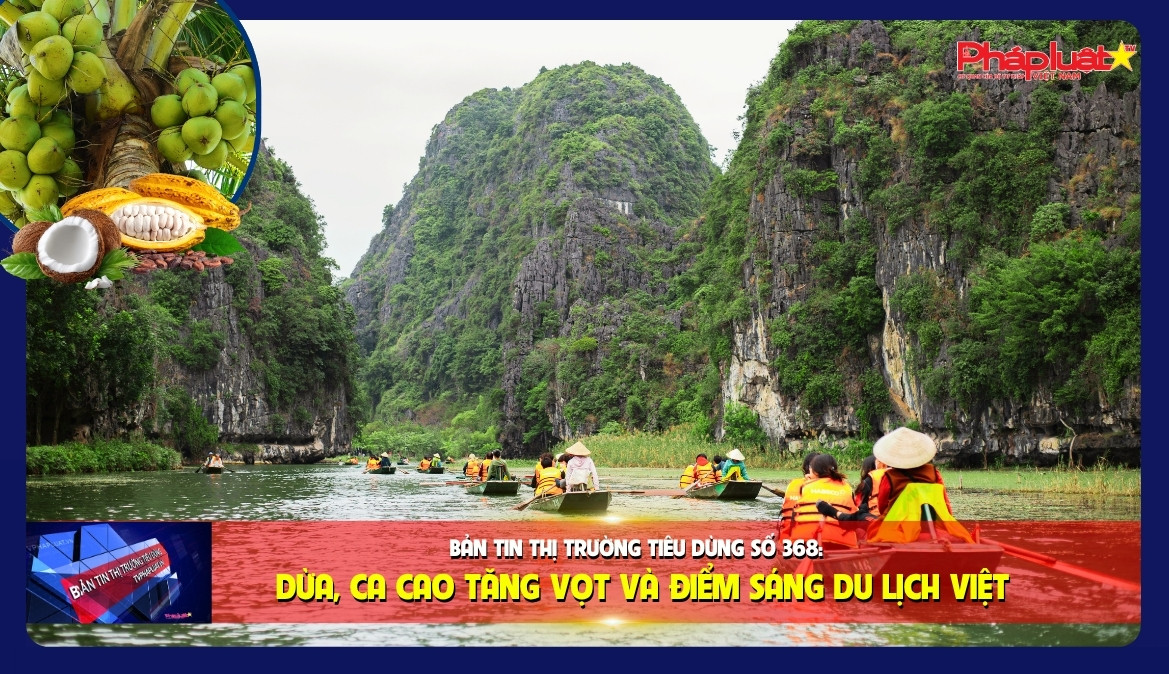 Bản tin Thị trường Tiêu dùng số 368: Dừa, ca cao tăng vọt và điểm sáng du lịch Việt.