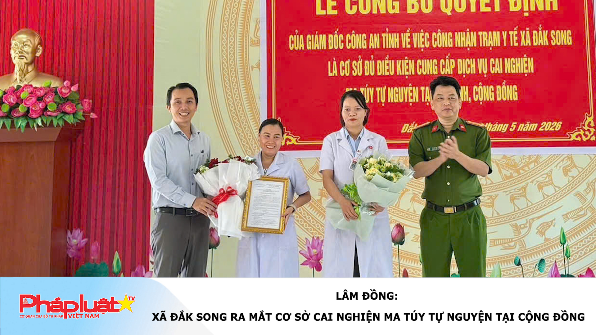Lâm Đồng: Xã Đắk Song ra mắt cơ sở cai nghiện ma túy tự nguyện tại cộng đồng