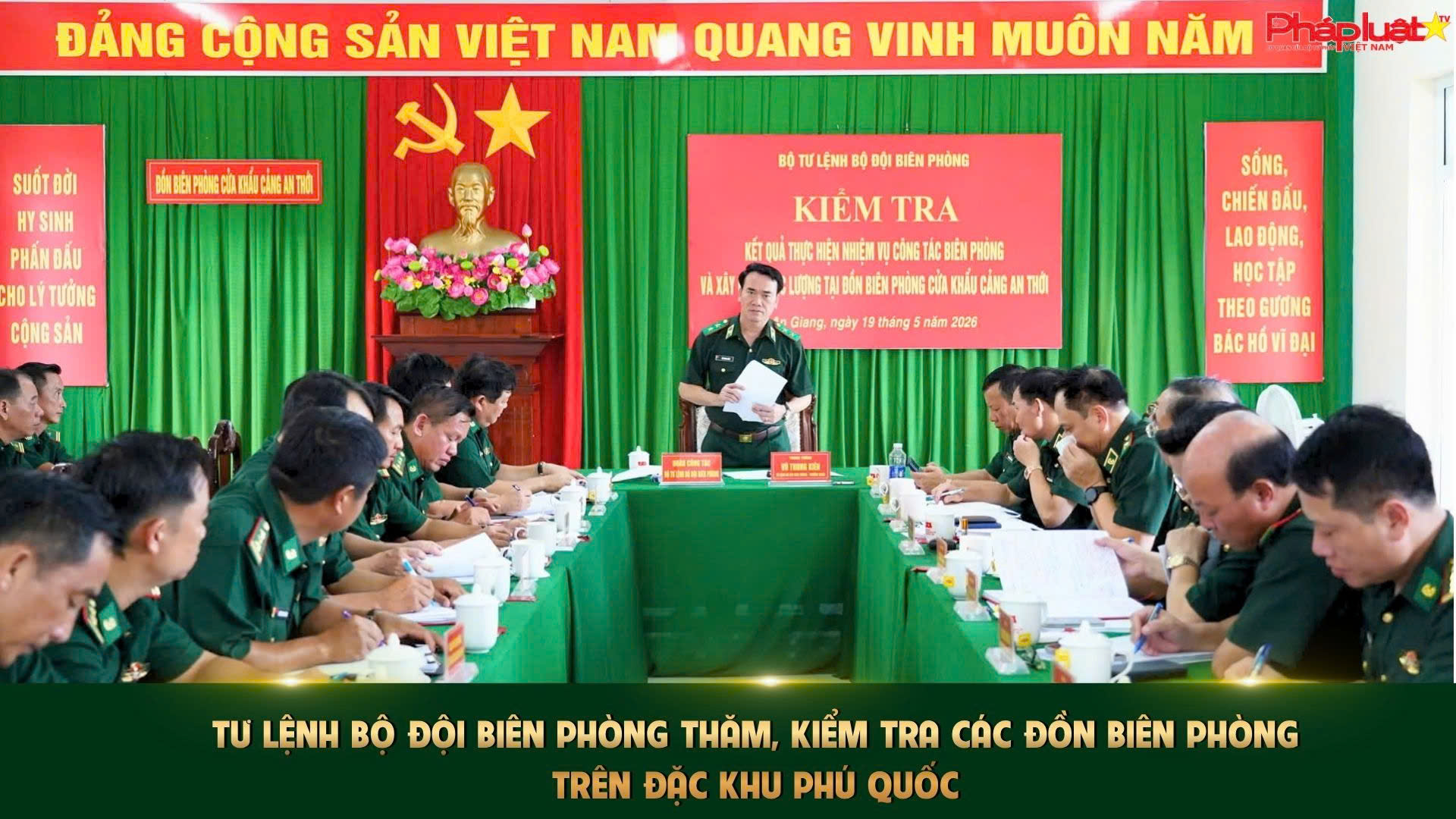 Tư lệnh Bộ đội Biên phòng thăm, kiểm tra các đồn Biên phòng trên Đặc khu Phú Quốc
