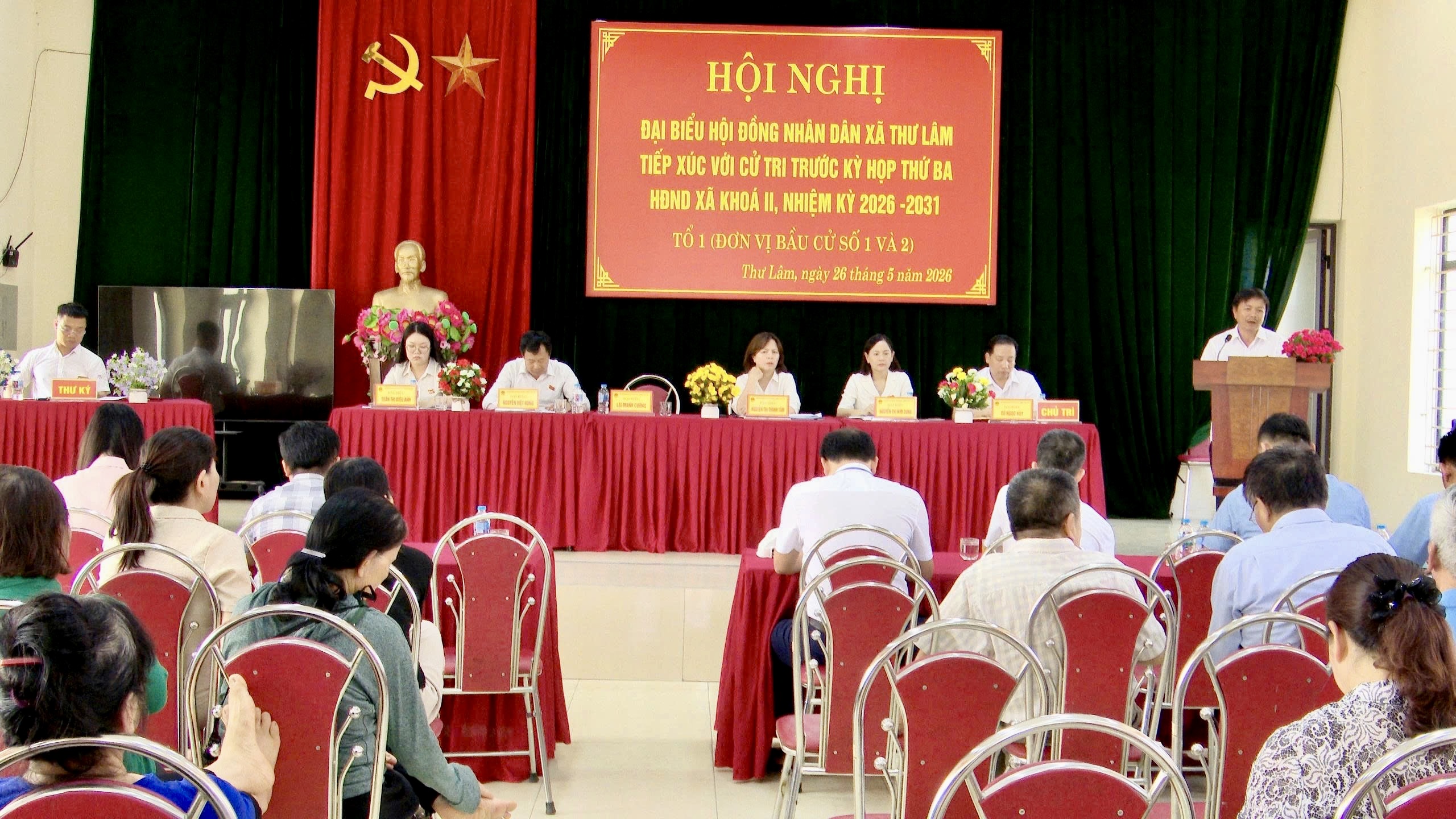 Hà Nội: Xã Thư Lâm tổ chức tiếp xúc cử tri trước kỳ họp thứ Ba HĐND xã khóa II 