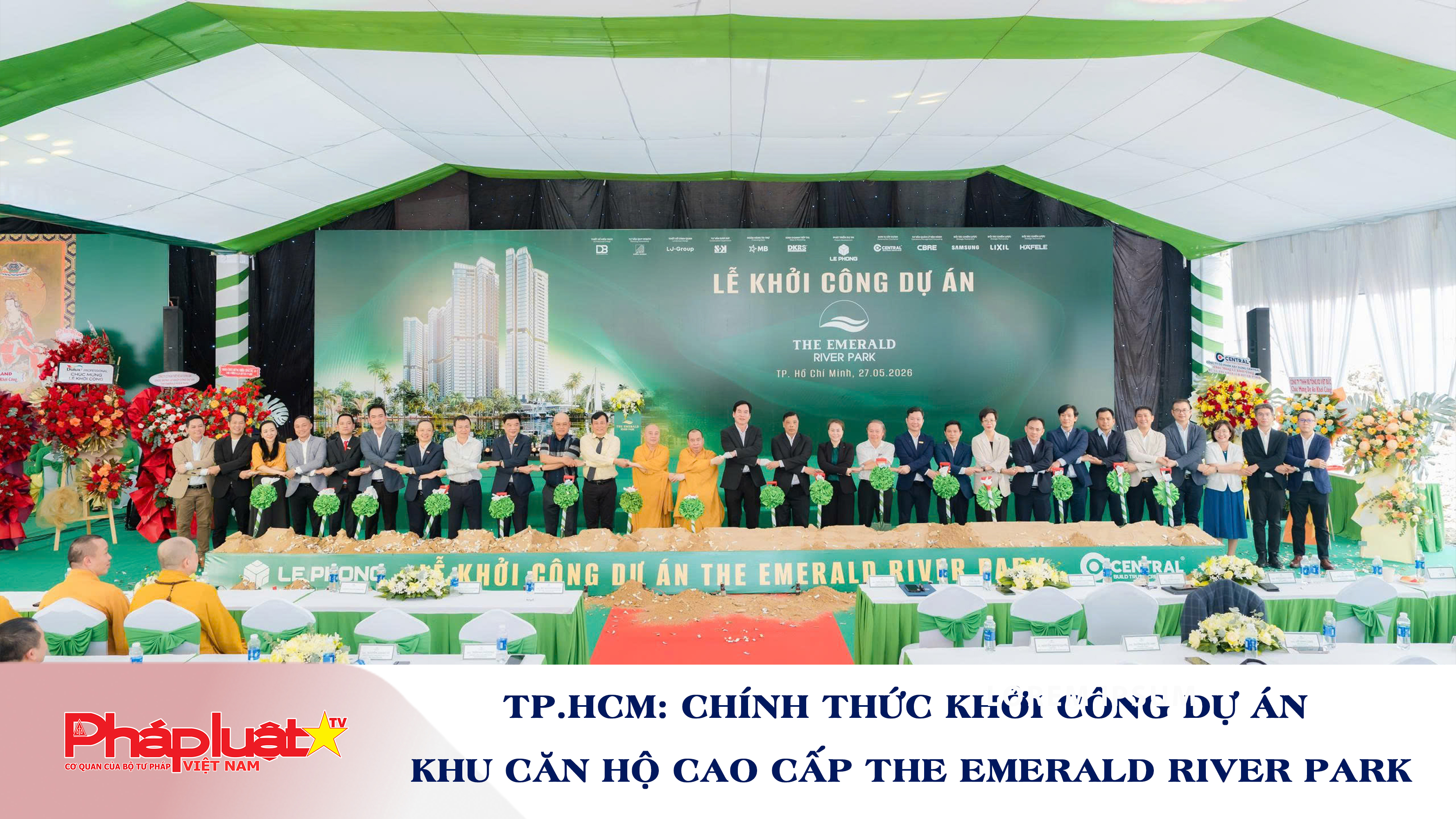 TP.HCM: Chính thức khởi công dự án Khu căn hộ cao cấp The Emerald River Park