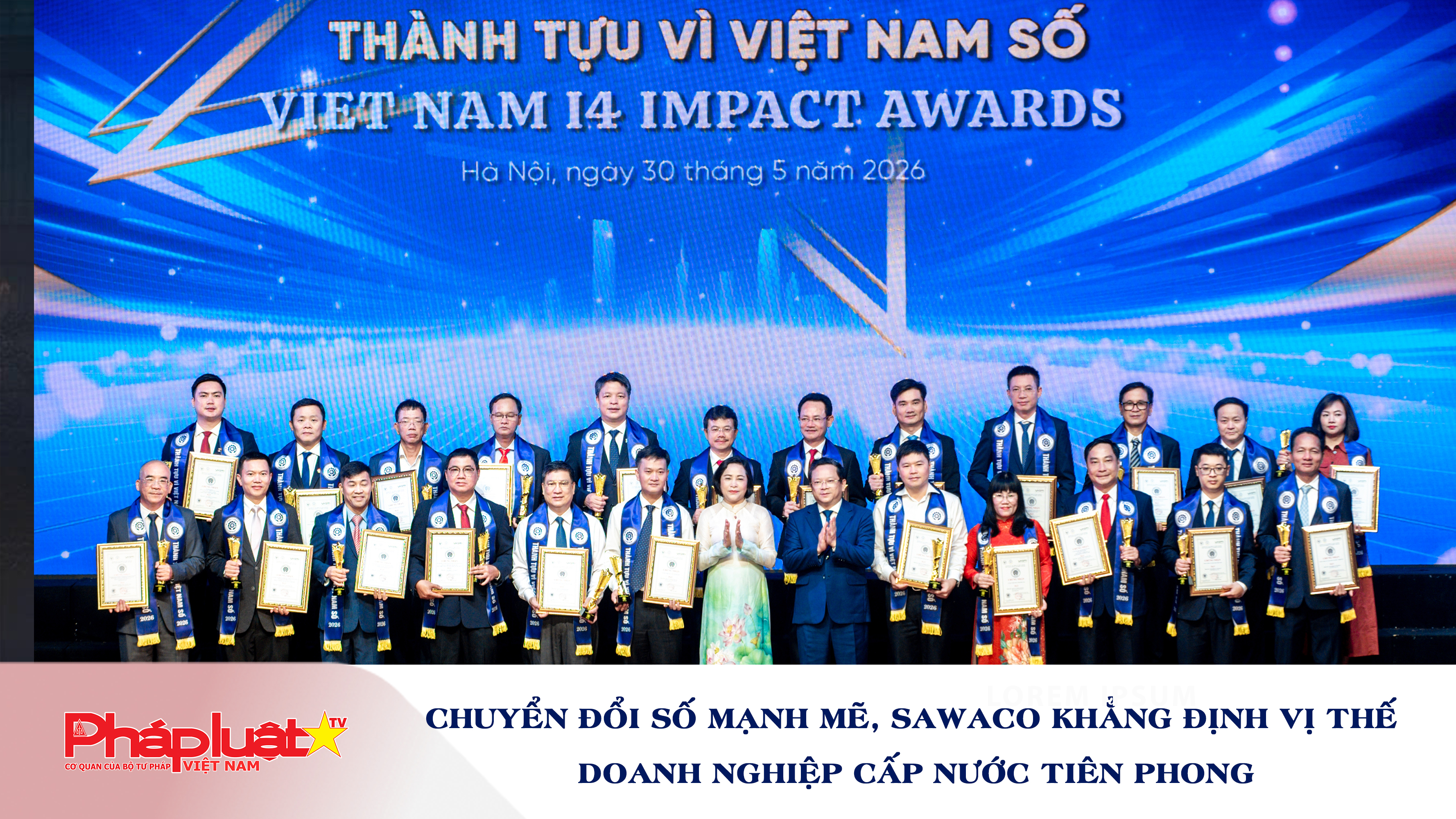 Chuyển đổi số mạnh mẽ, Sawaco khẳng định vị thế doanh nghiệp cấp nước tiên phong.