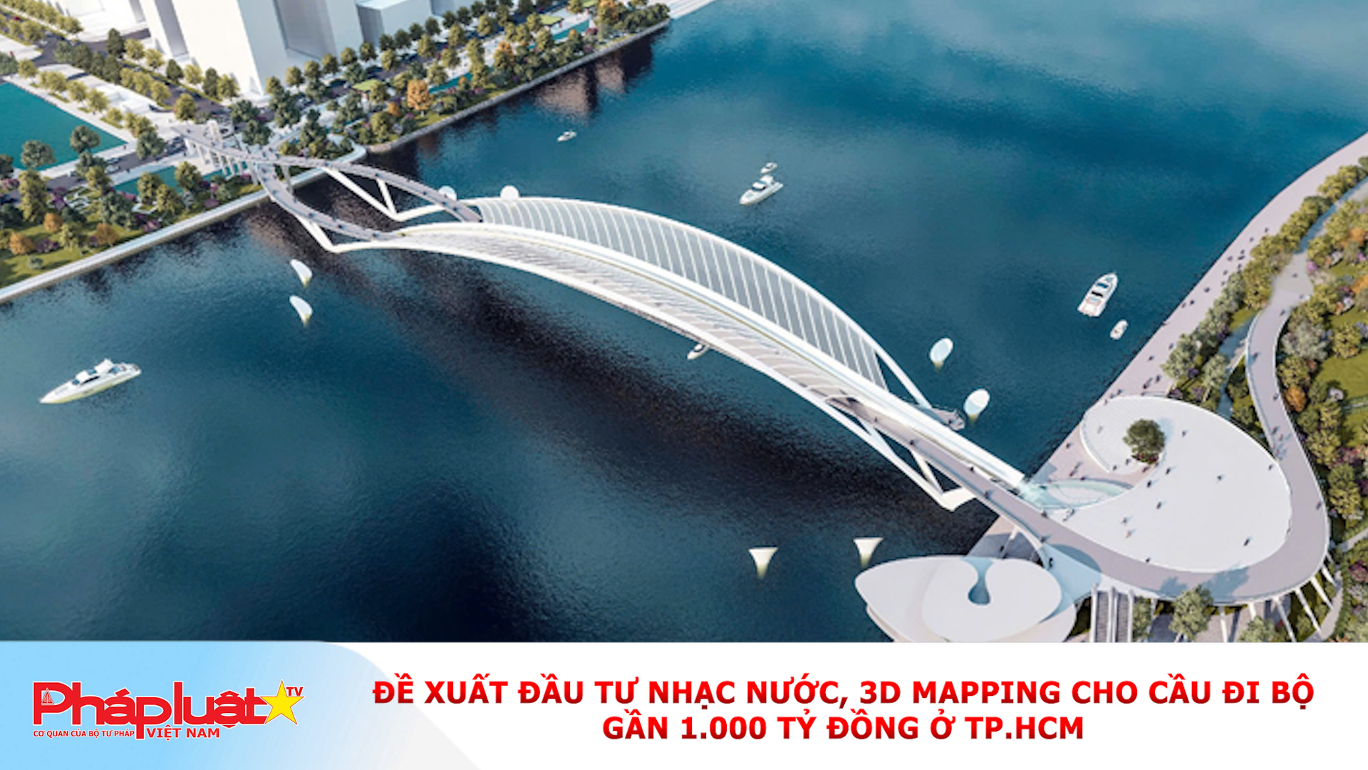 Đề xuất đầu tư nhạc nước, 3D Mapping cho cầu đi bộ gần 1.000 tỷ đồng ở TP.HCM
