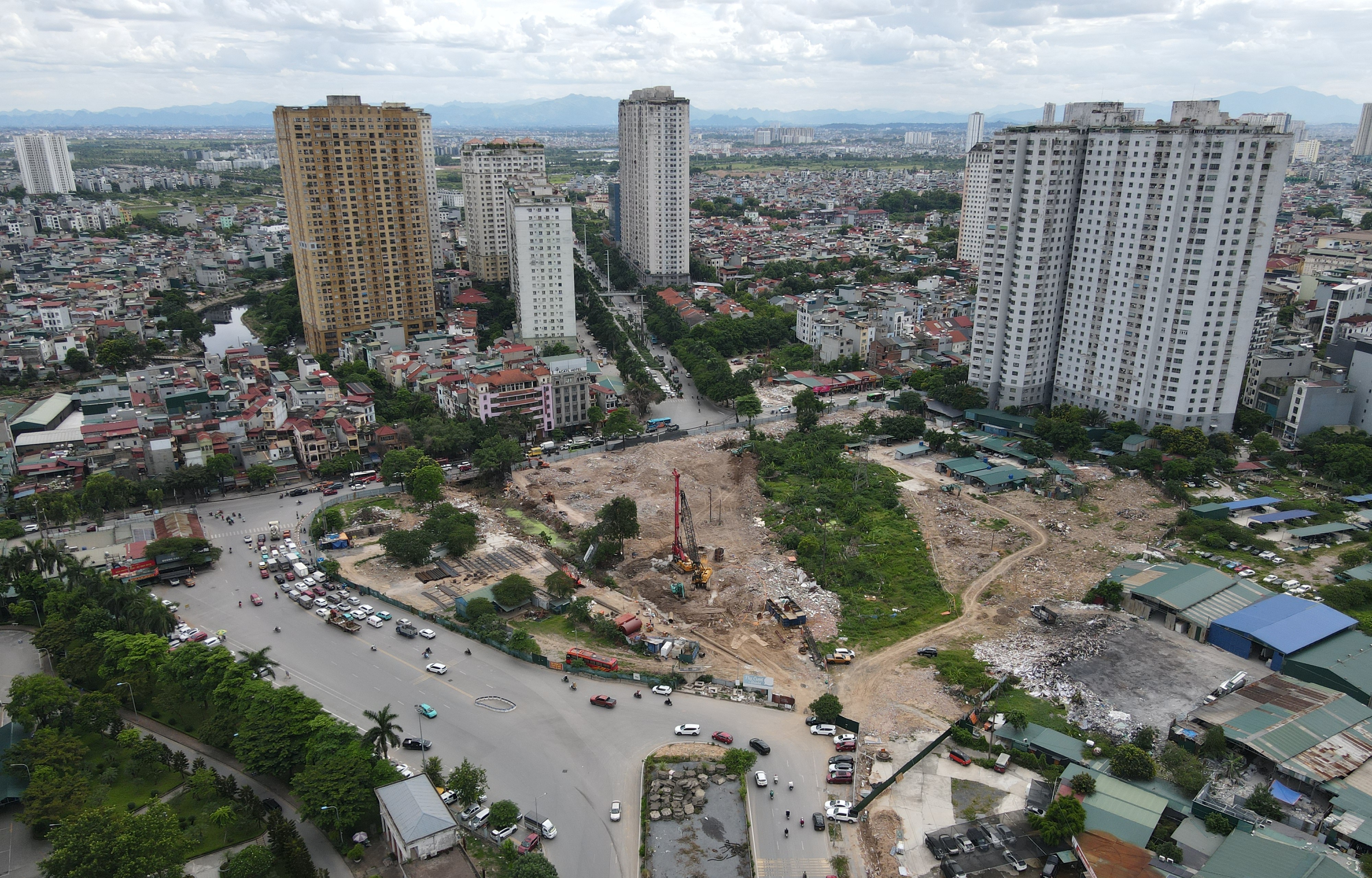 Mặt bằng đã thông, nút giao Phạm Tu – đường 70 thi công ra sao?
