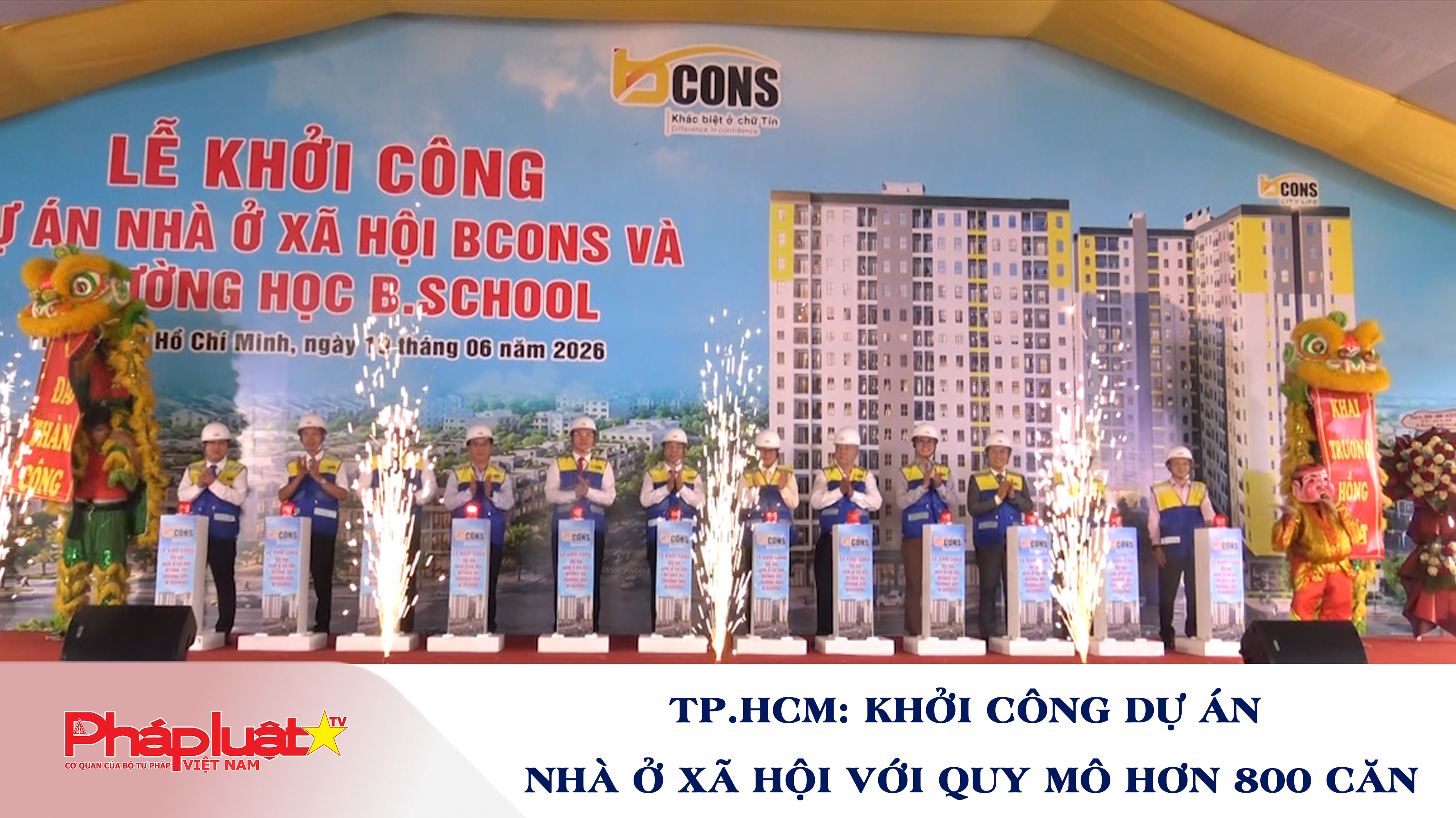 TP.HCM: Khởi công dự án nhà ở xã hội với quy mô hơn 800 căn