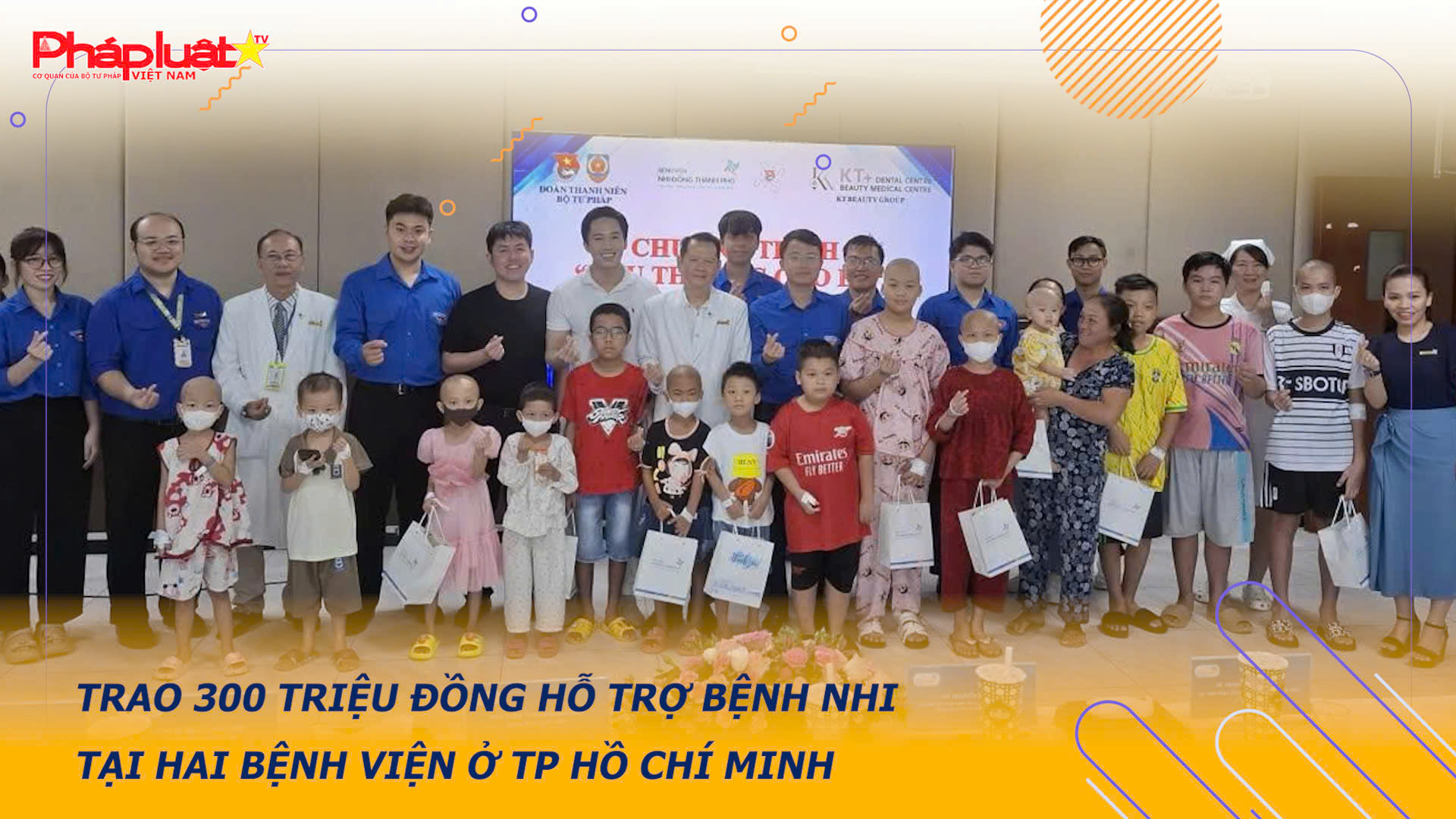Trao 300 triệu đồng hỗ trợ bệnh nhi tại hai bệnh viện ở TP Hồ Chí Minh