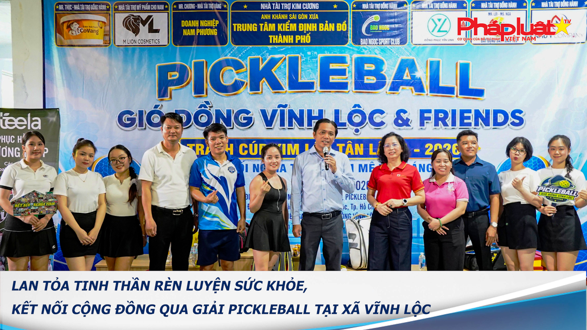 Lan tỏa tinh thần rèn luyện sức khỏe, kết nối cộng đồng qua giải Pickleball tại xã Vĩnh Lộc