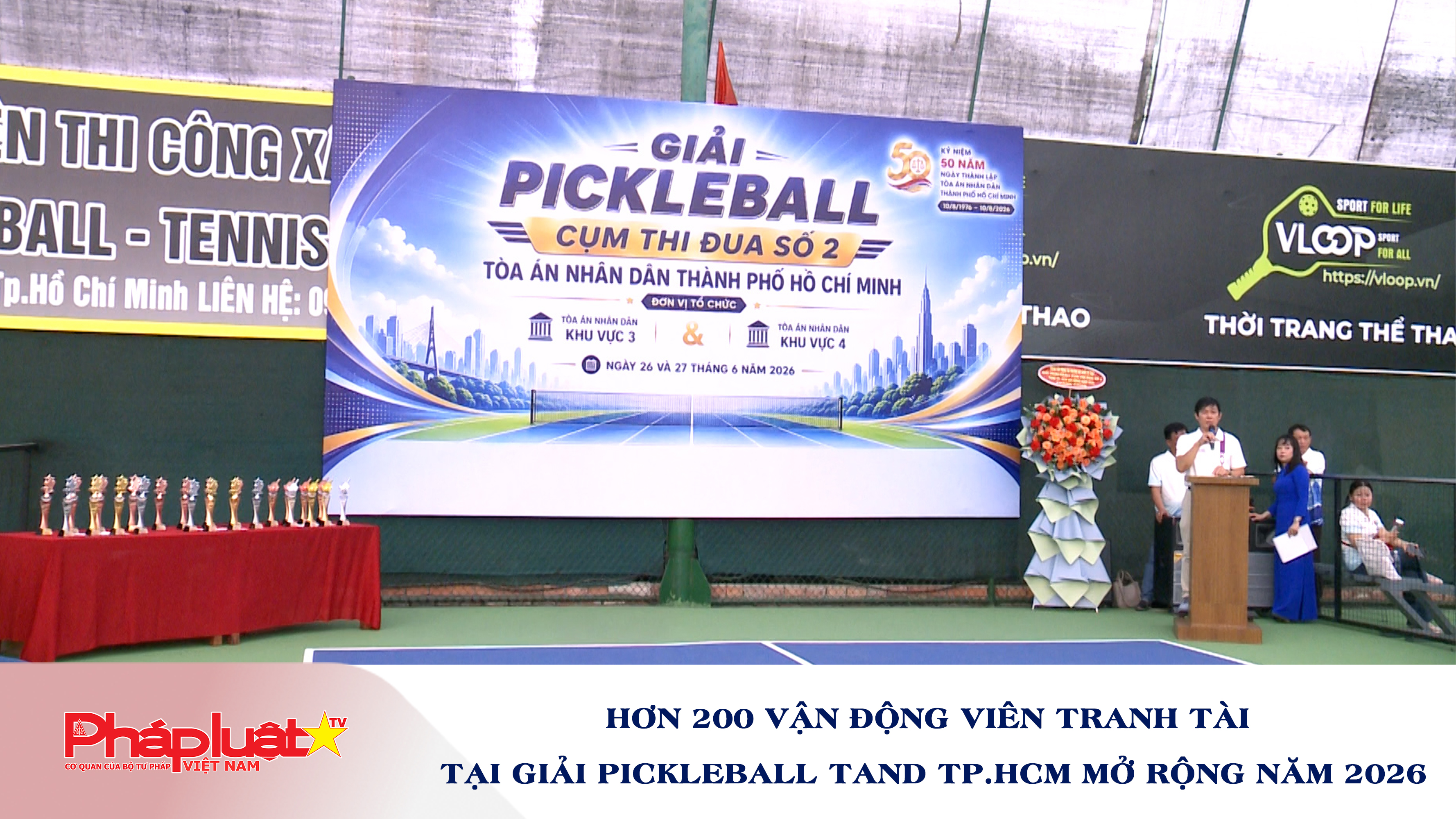 Hơn 200 vận động viên tranh tài tại giải Pickleball TAND TP.HCM mở rộng năm 2026