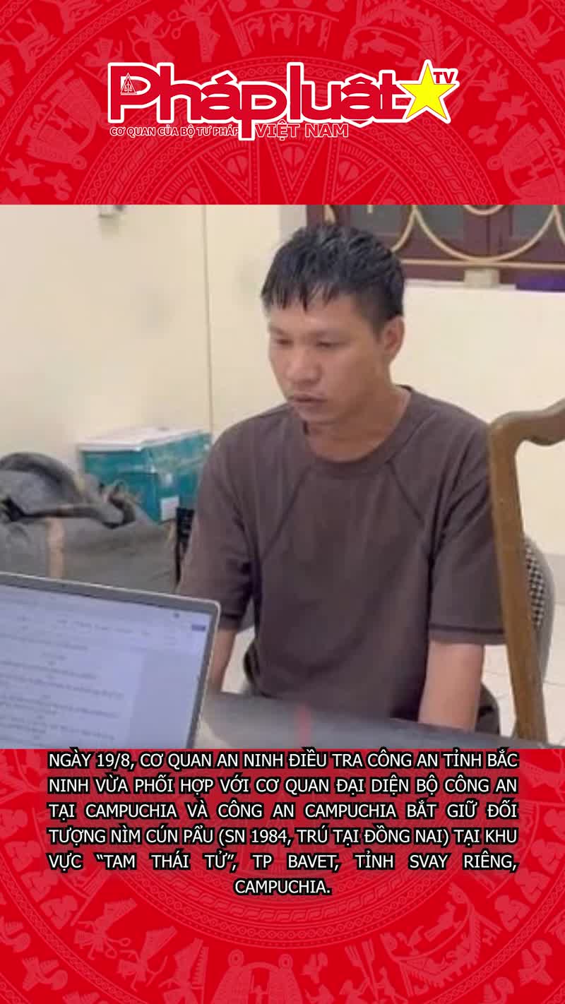 Bắt đối tượng trong đường dây lừa đảo 13.543 người Việt Nam
