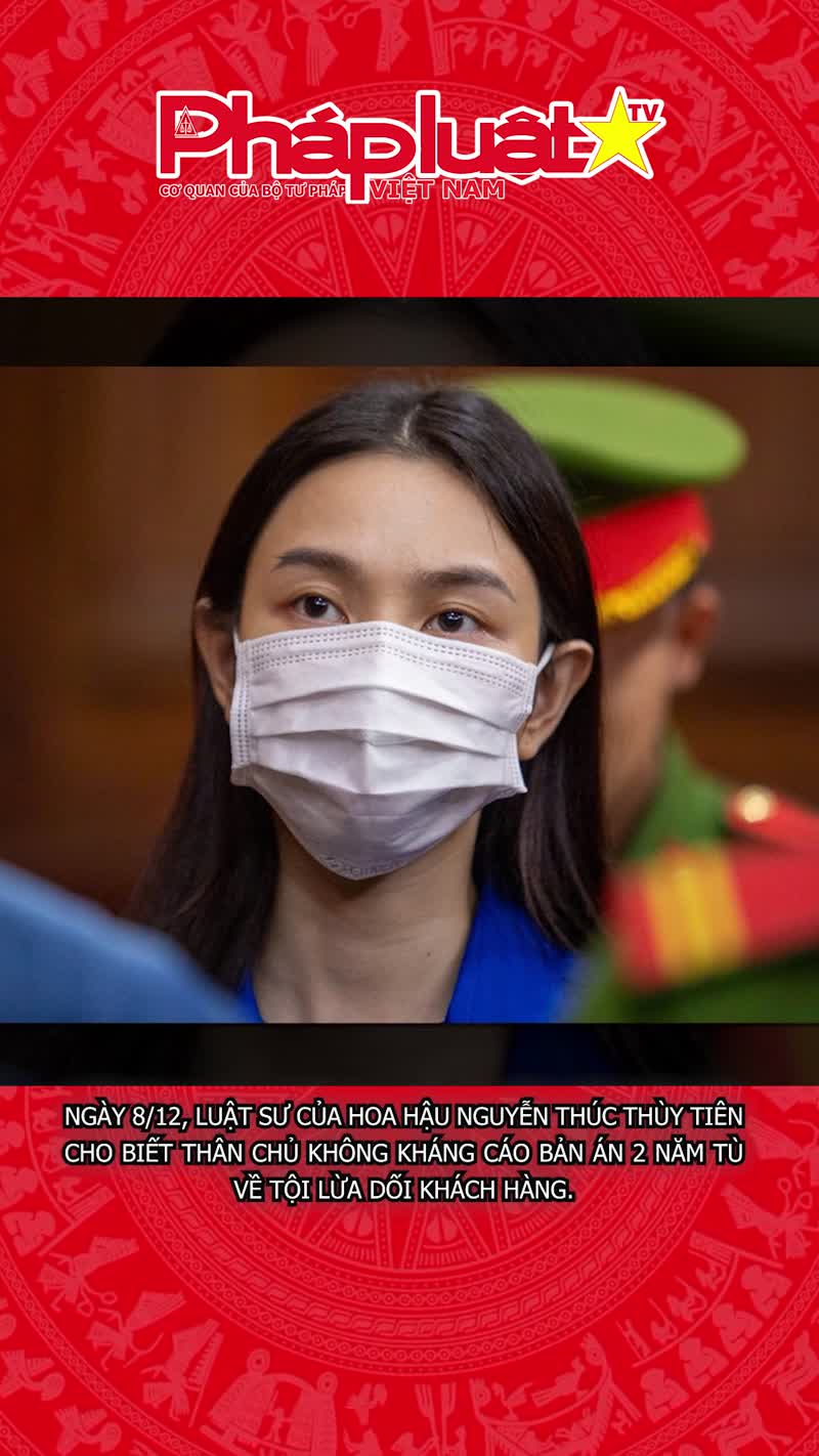 Hoa hậu Thùy Tiên không kháng cáo, chấp nhận mức án 2 năm tù
