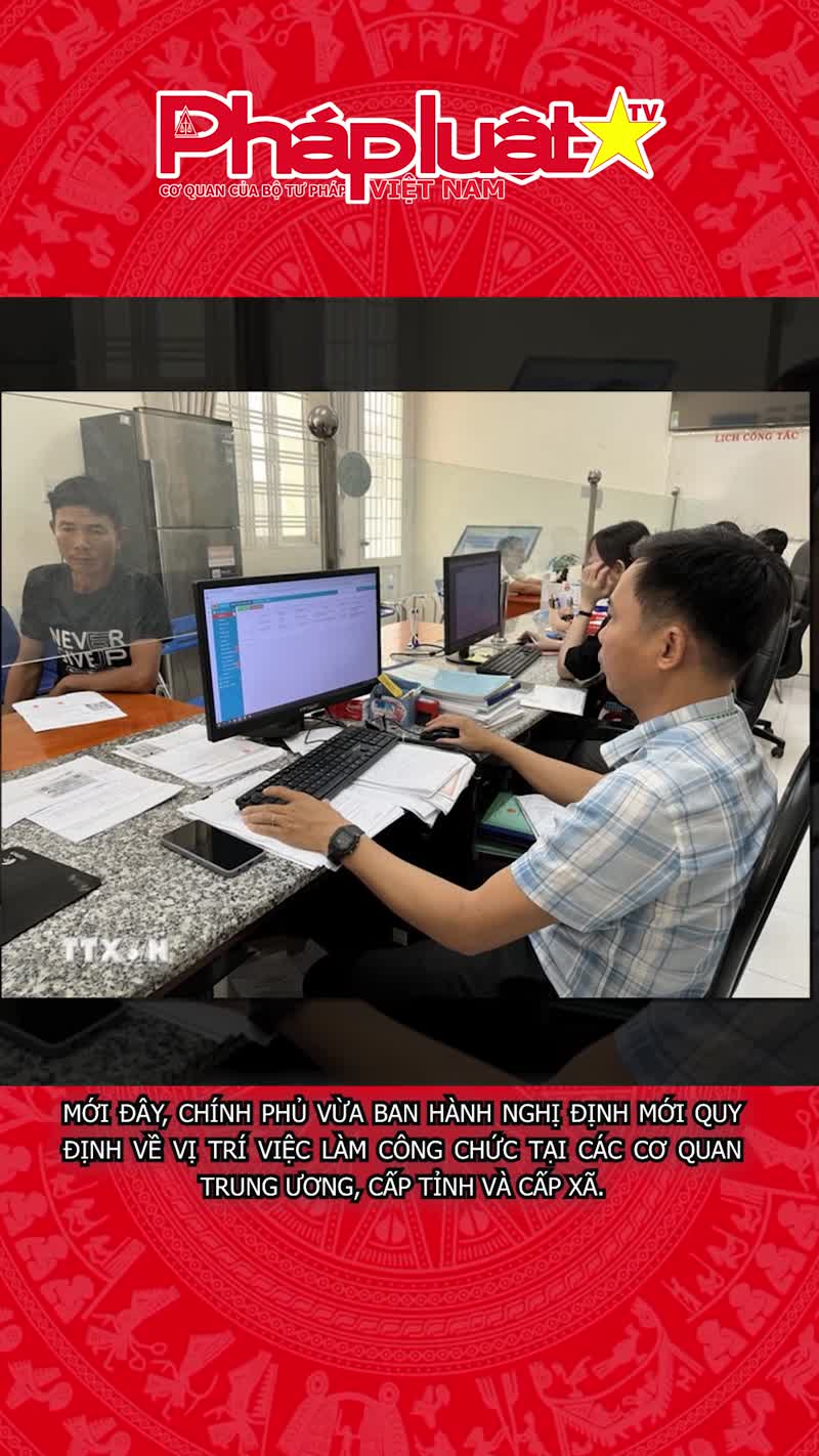 Chính phủ ban hành quy định mới về vị trí việc làm công chức
