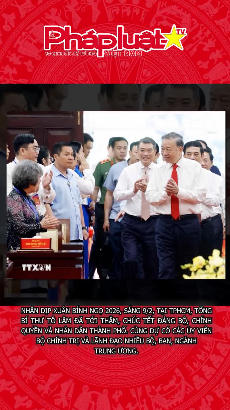 Tổng Bí thư Tô Lâm thăm, chúc Tết Đảng bộ và nhân dân TPHCM
